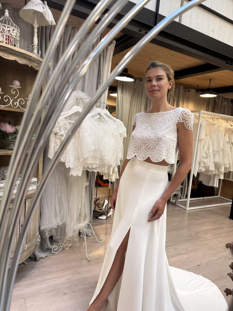Dreamy Top and Purple Skirt 